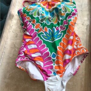 Trina Turk Multicolor Floral One Piece Swimsuit